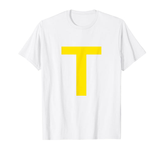 Chipmunk Halloween Carnival Group Costume Letter T T-Shirt