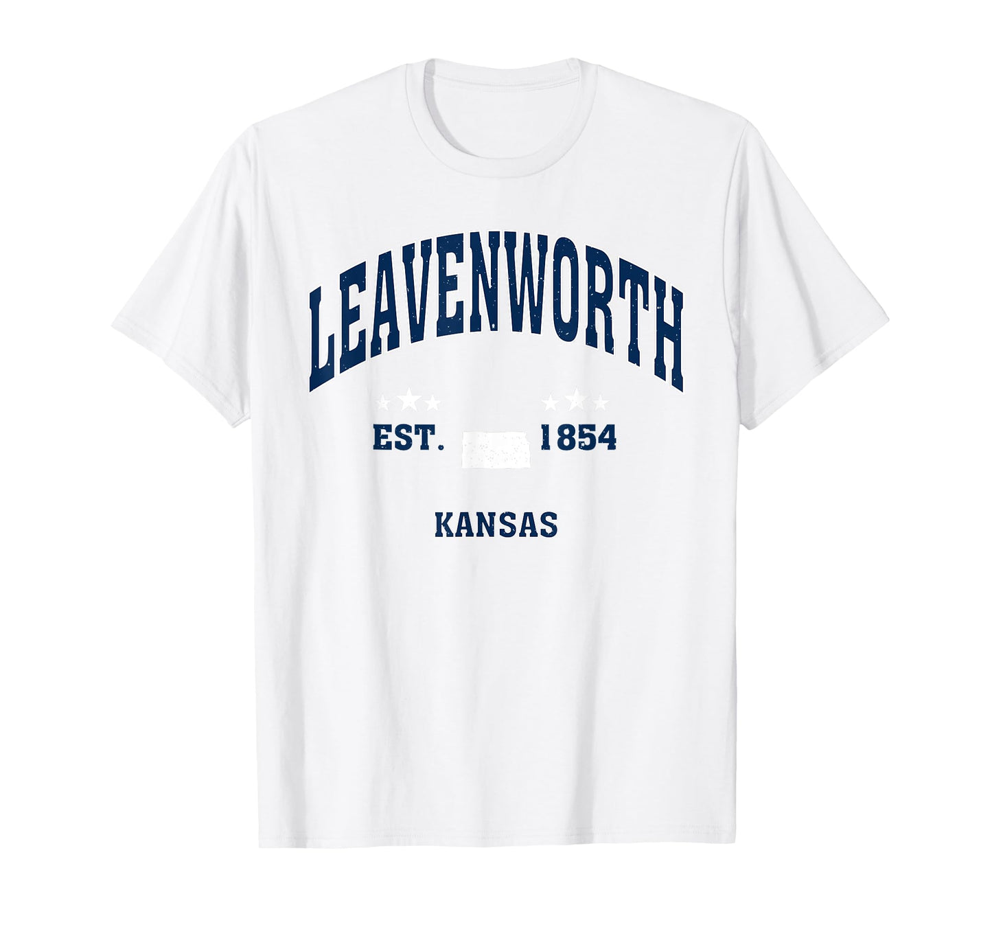 Leavenworth Kansas KS Throwback Vintage Athletic T-Shirt