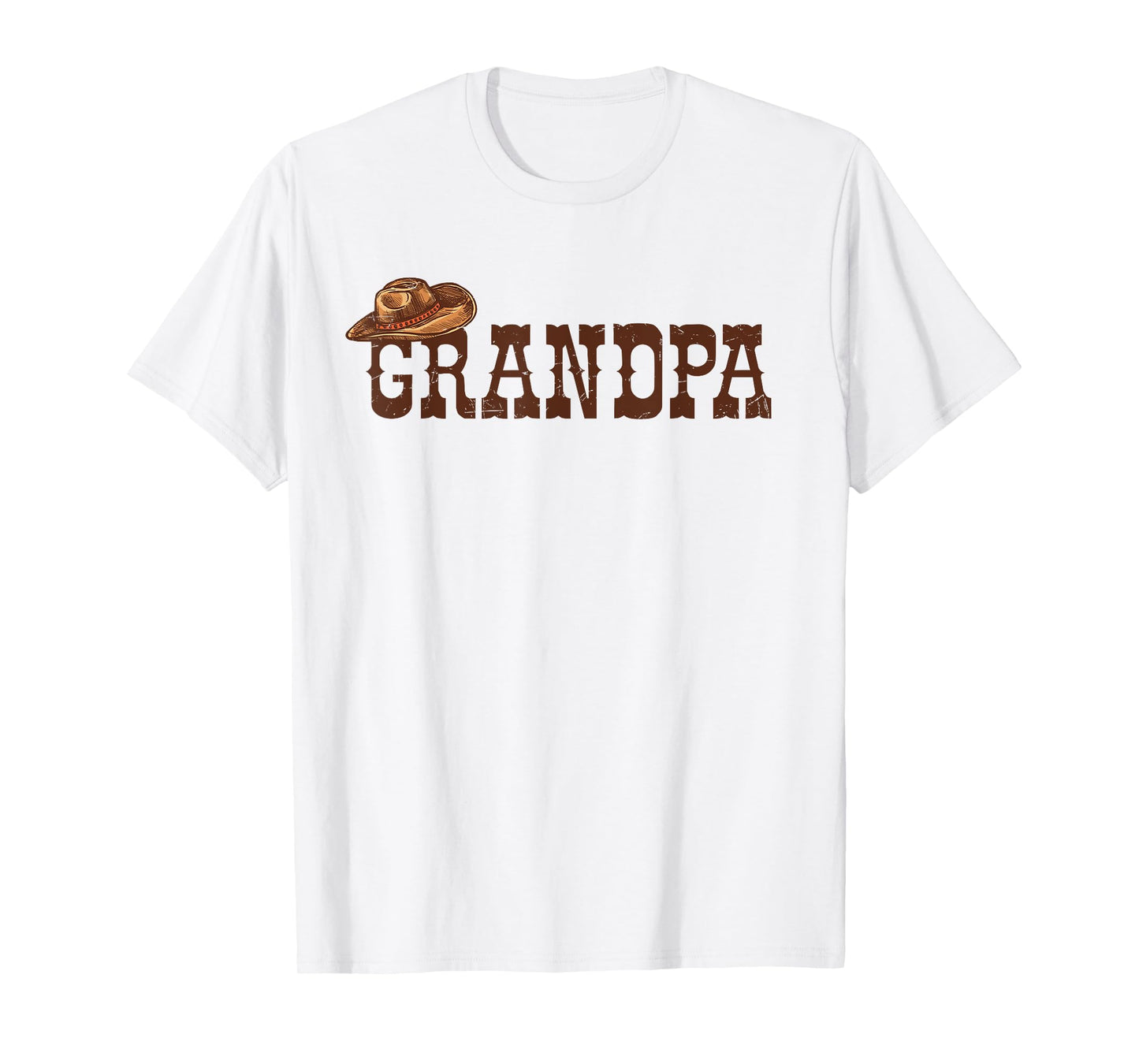 Grandpa Western Family Matching Birthday Cowboy Cowgirl T-Shirt