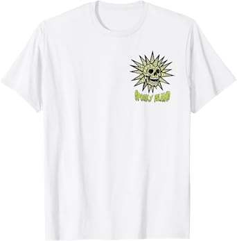 (2 sided) Spooky Island Retro Skull 90s Halloween Summerween T-Shirt