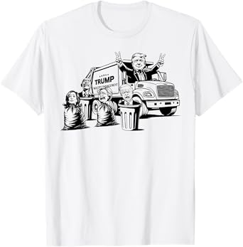 Vintage Trump Garbage Truck Waste Management 47th President T-Shirt