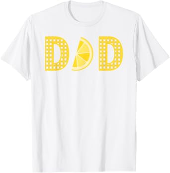 Dad First Birthday Pink Lemonade Family Outfit Lemon Party T-Shirt