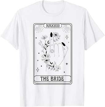 The Bride Gothic Bachelorette Spooky Season Matching T-Shirt