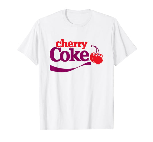Coca-Cola Cherry Coke 90s Bold Purple Red Design T-Shirt