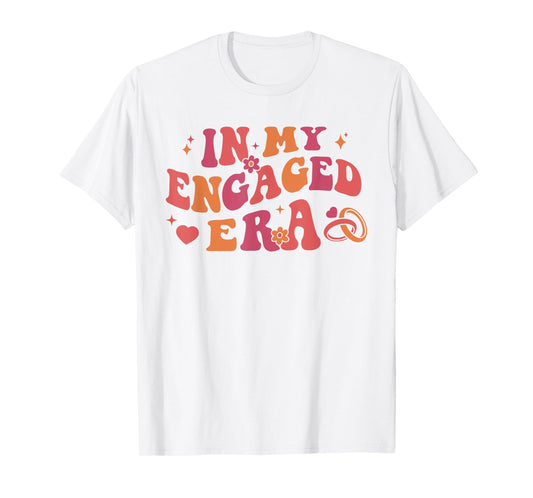 In My Engaged Era Retro Bride Bachelorette Party Bridesmaid T-Shirt