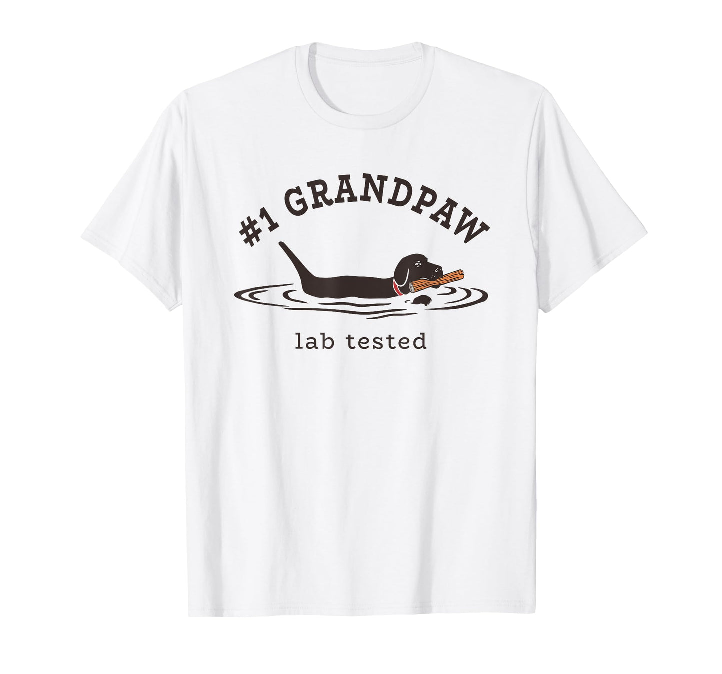 #1 Grandpaw Lab Tested Pun - Labrador Retriever Grandpa T-Shirt