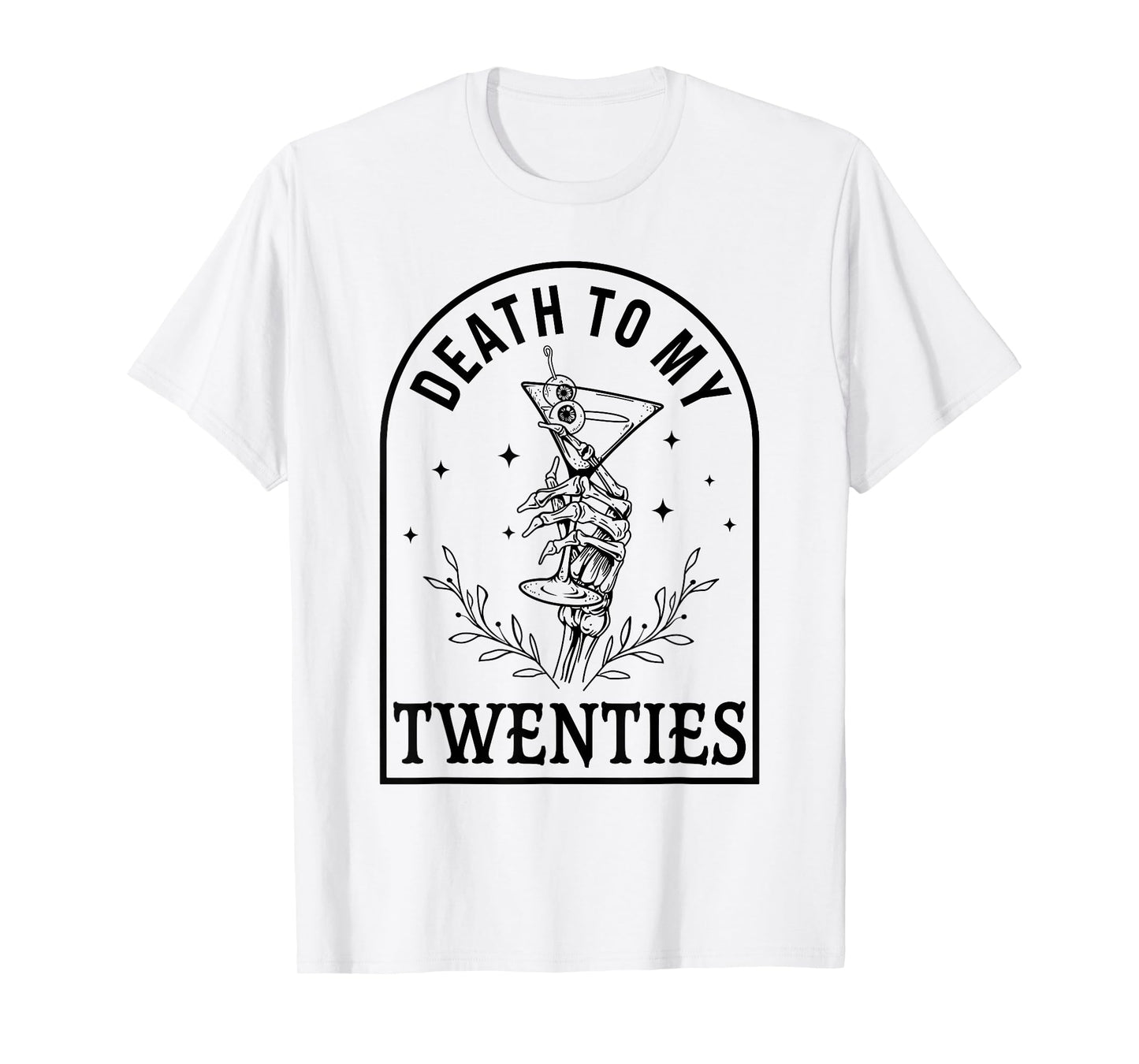 30th Birthday Gothic Halloween Party Death To My Twenties T-Shirt