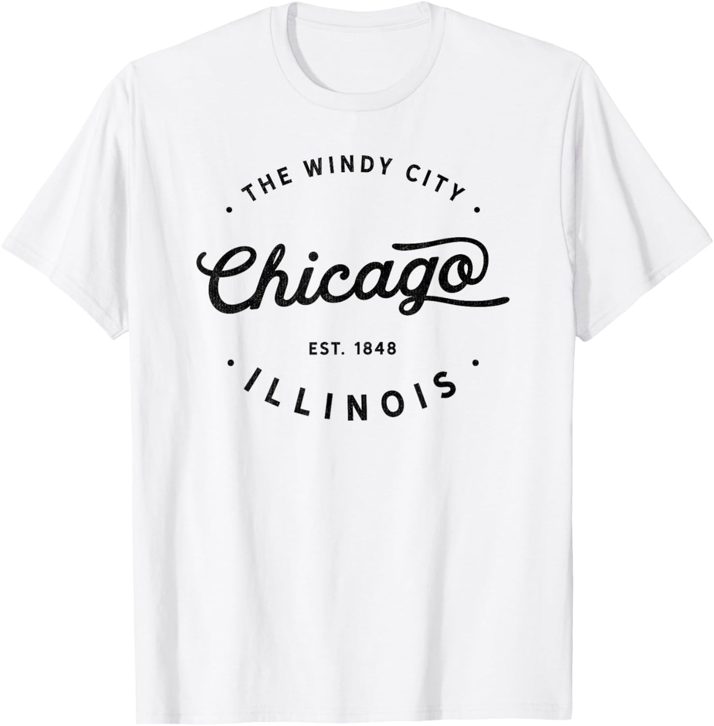 Classic Vintage Retro Chicago Illinois Windy City USA Gift T-Shirt