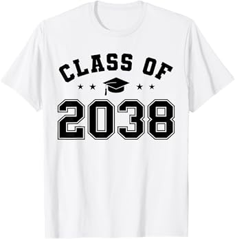 Class of 2038 Grow With Me Funny Kindergarten Back To School T-Shirt