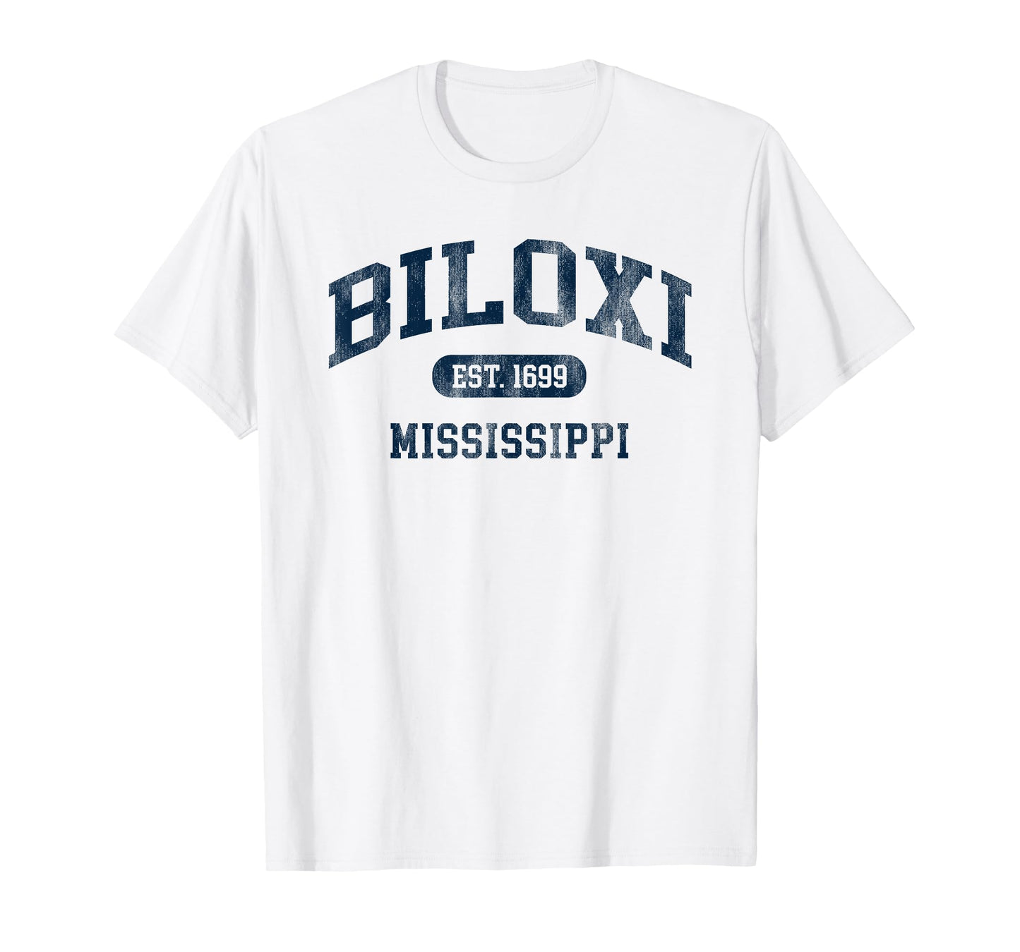 Biloxi Mississippi Est 1699 Retro Preppy Throwback Souvenir T-Shirt