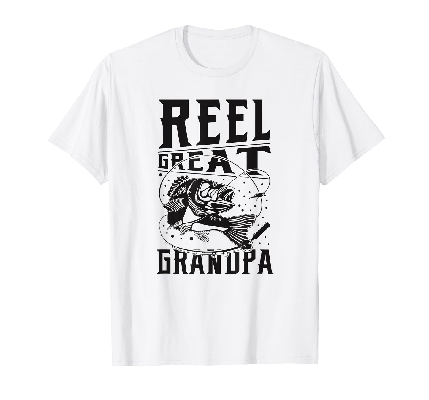 Fishing Grandpa Funny Father's Day Reel Great Grandpa T-Shirt