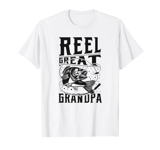 Fishing Grandpa Funny Father's Day Reel Great Grandpa T-Shirt