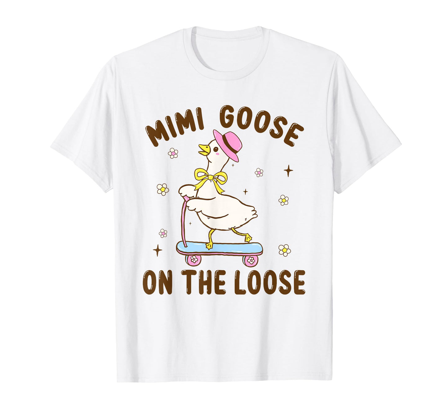 Mimi Goose On The Loose Funny Birthday Matching Family T-Shirt
