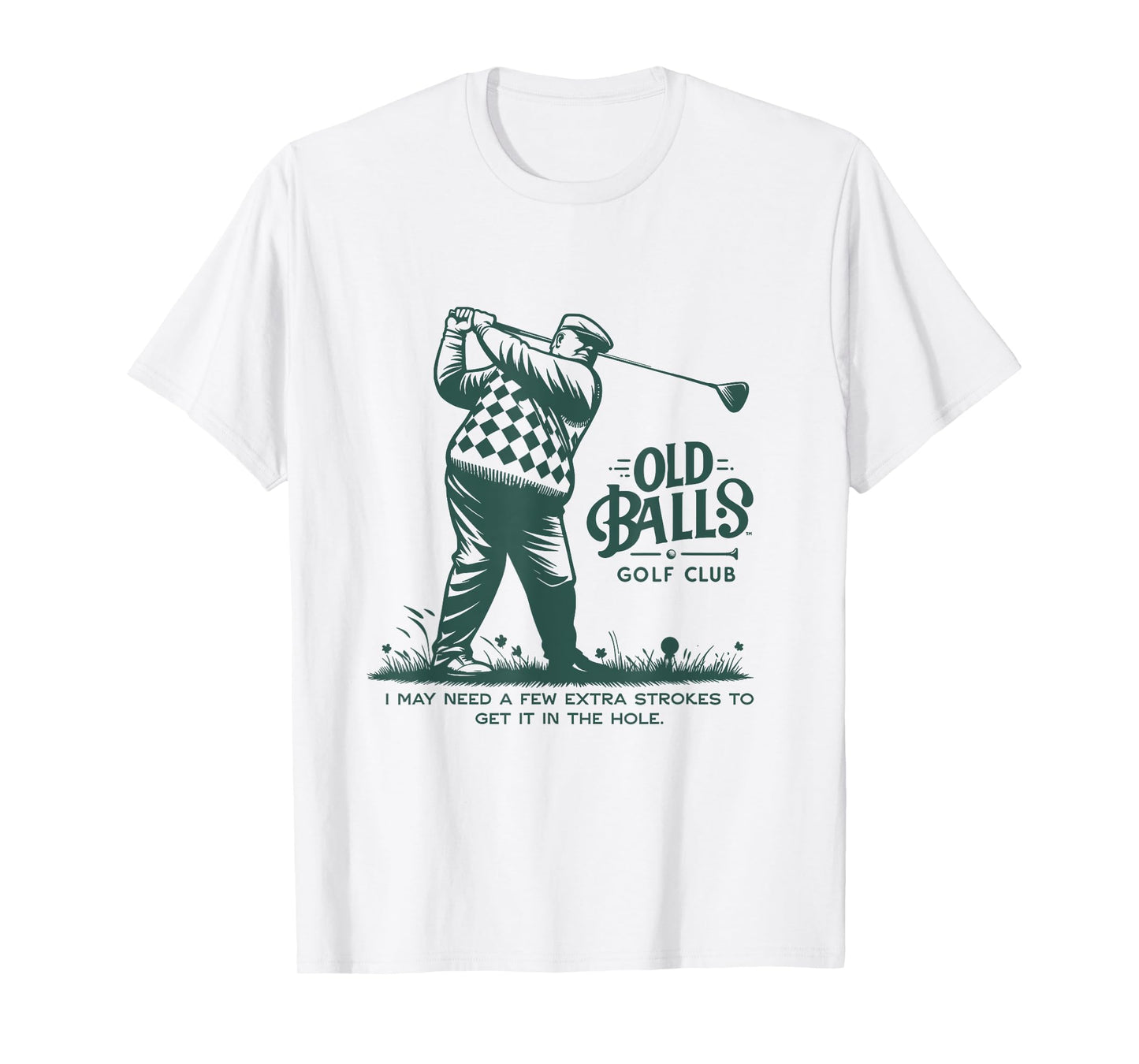 Funny Old Balls Club 40th Birthday for Golfer T-Shirt