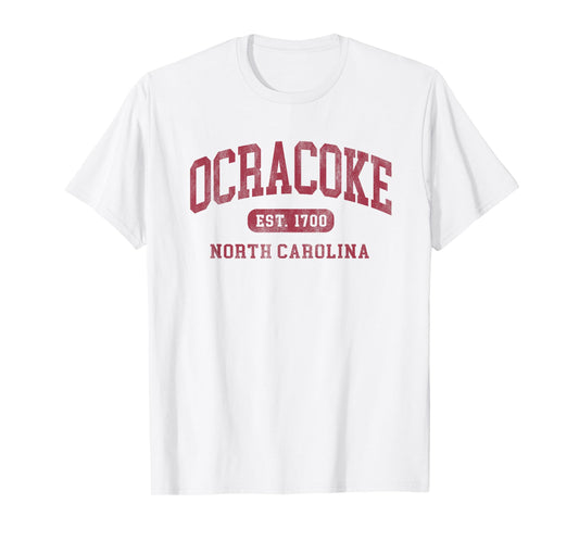 Ocracoke North Carolina Vintage Established 1700 Souvenir T-Shirt