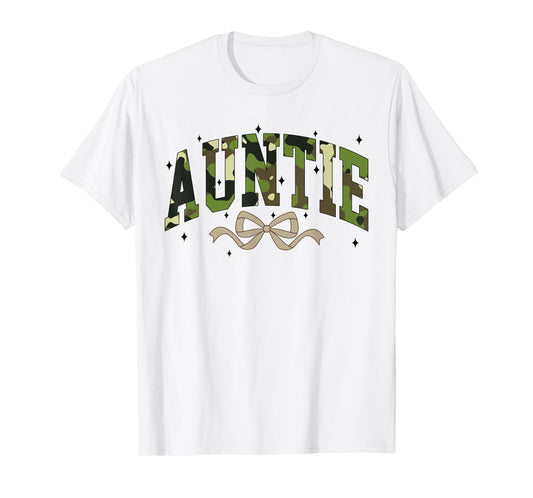 Auntie Camo Camouflage Women Family Matching Mother's Day T-Shirt
