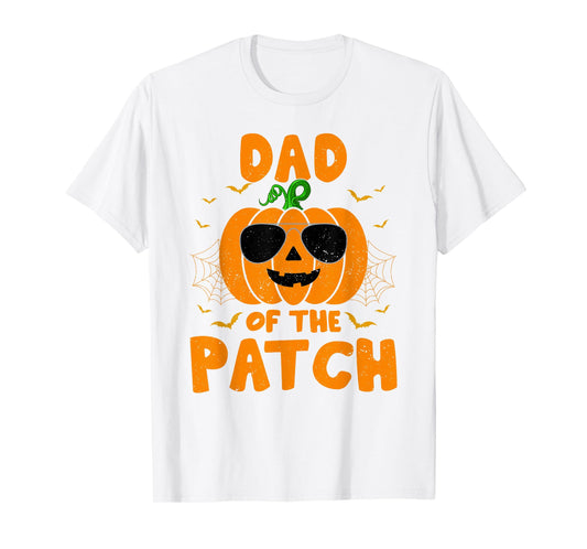 Pumpkin Dad Of The Patch Group Halloween Costume Family Dad T-Shirt