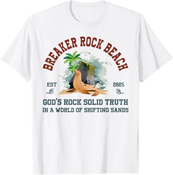 Breaker Rock Beach Christian God's Rock-Solid Truth VBS 2025 T-Shirt