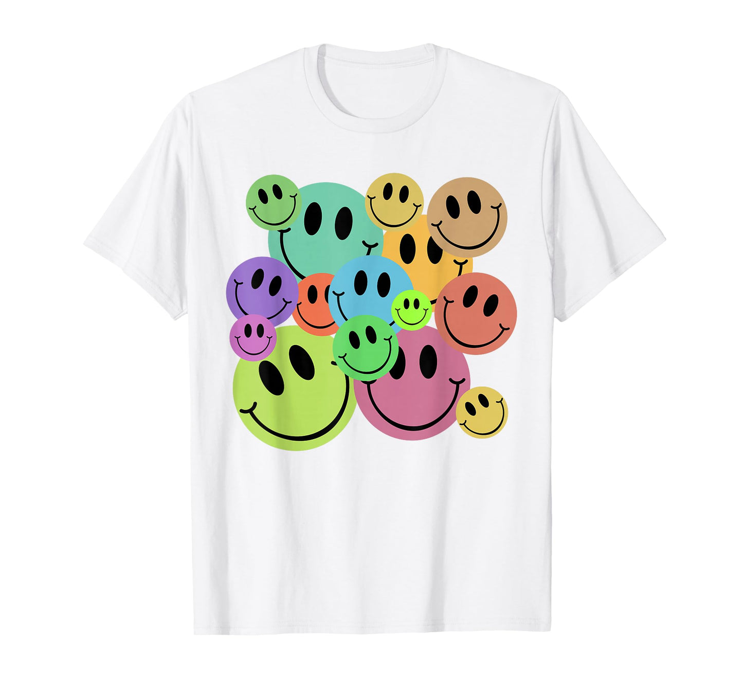 Smile Face Vintage Trendy for Women Youth Kids Toddler Baby T-Shirt