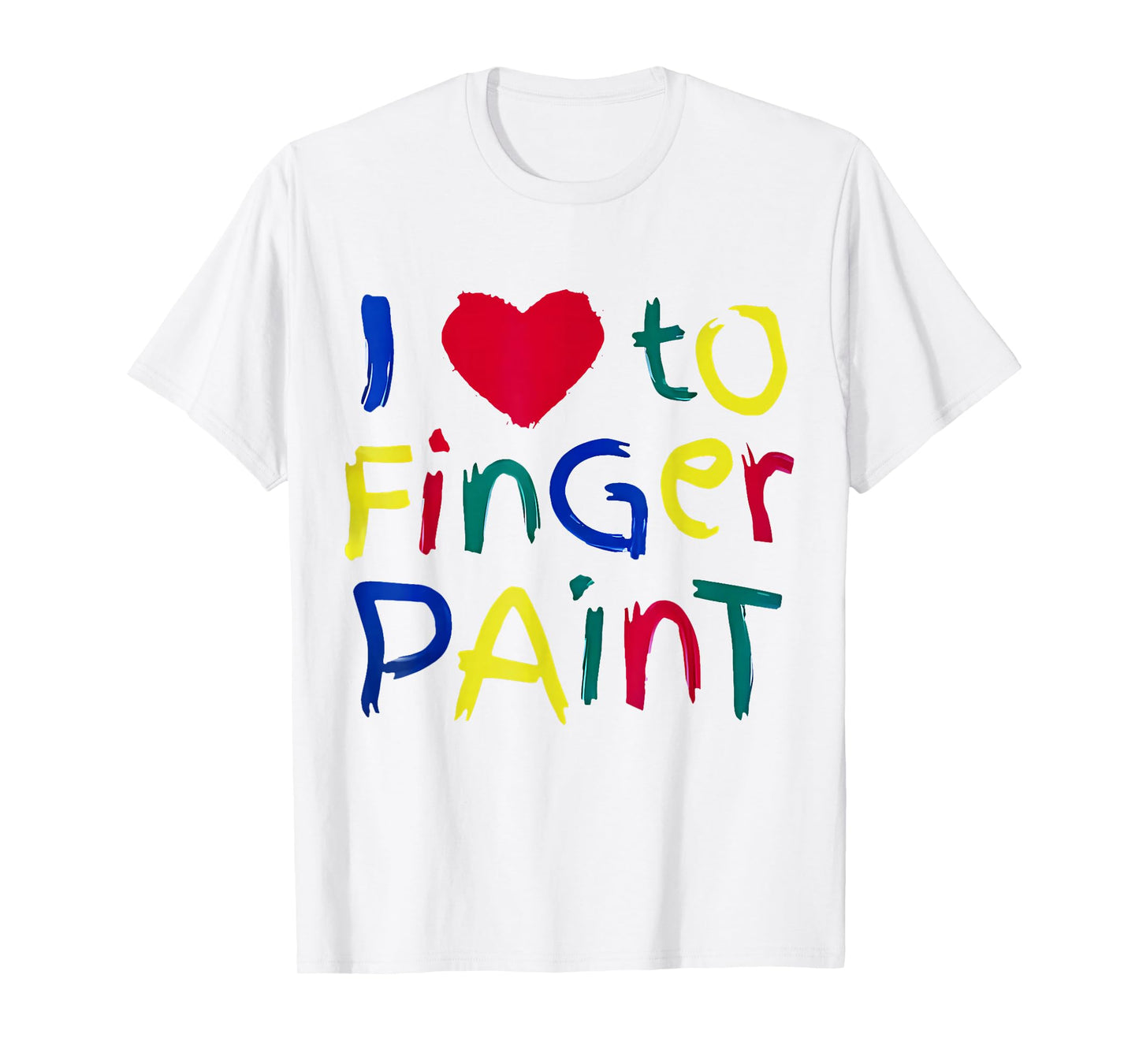 I Heart Love To Finger Paint I'm Paint Cute Couple T-Shirt