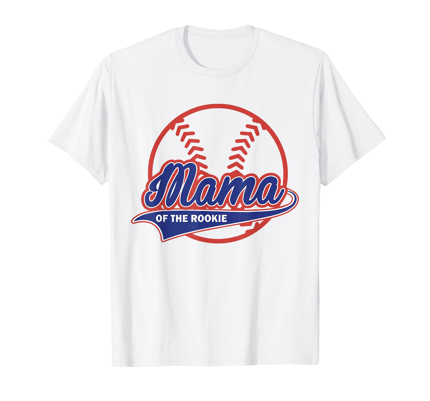 Mama Of The Rooki-e 1st Birthday Baseball Theme Matching T-Shirt