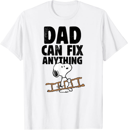 Peanuts - Snoopy Dad Can Do Anything T-Shirt