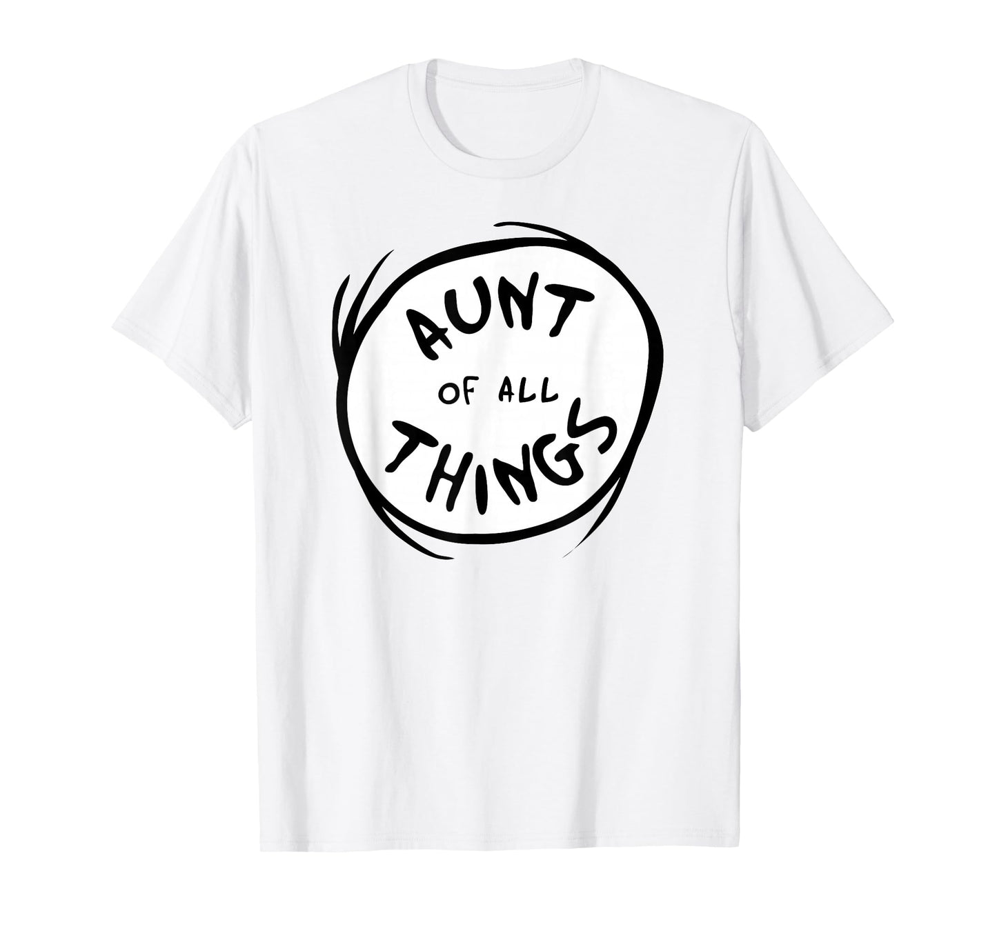 Dr. Seuss Aunt of all Things Emblem RED T-shirt T-Shirt
