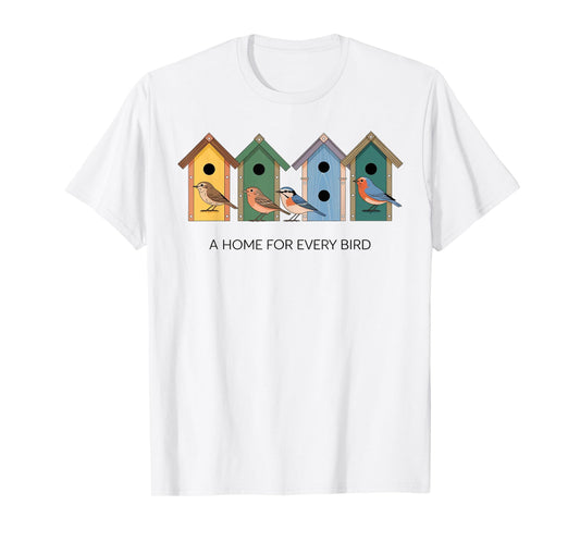 A Home for Every Bird Colorful Birdhouses T-Shirt