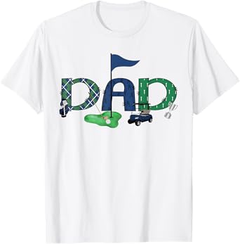 Dad Of The Birthday Boy Hole in One Golf Sport Matching T-Shirt