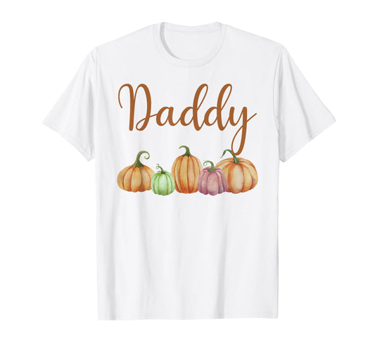 Daddy of Little Pumpkin First Birthday Autumn Pumpkin T-Shirt