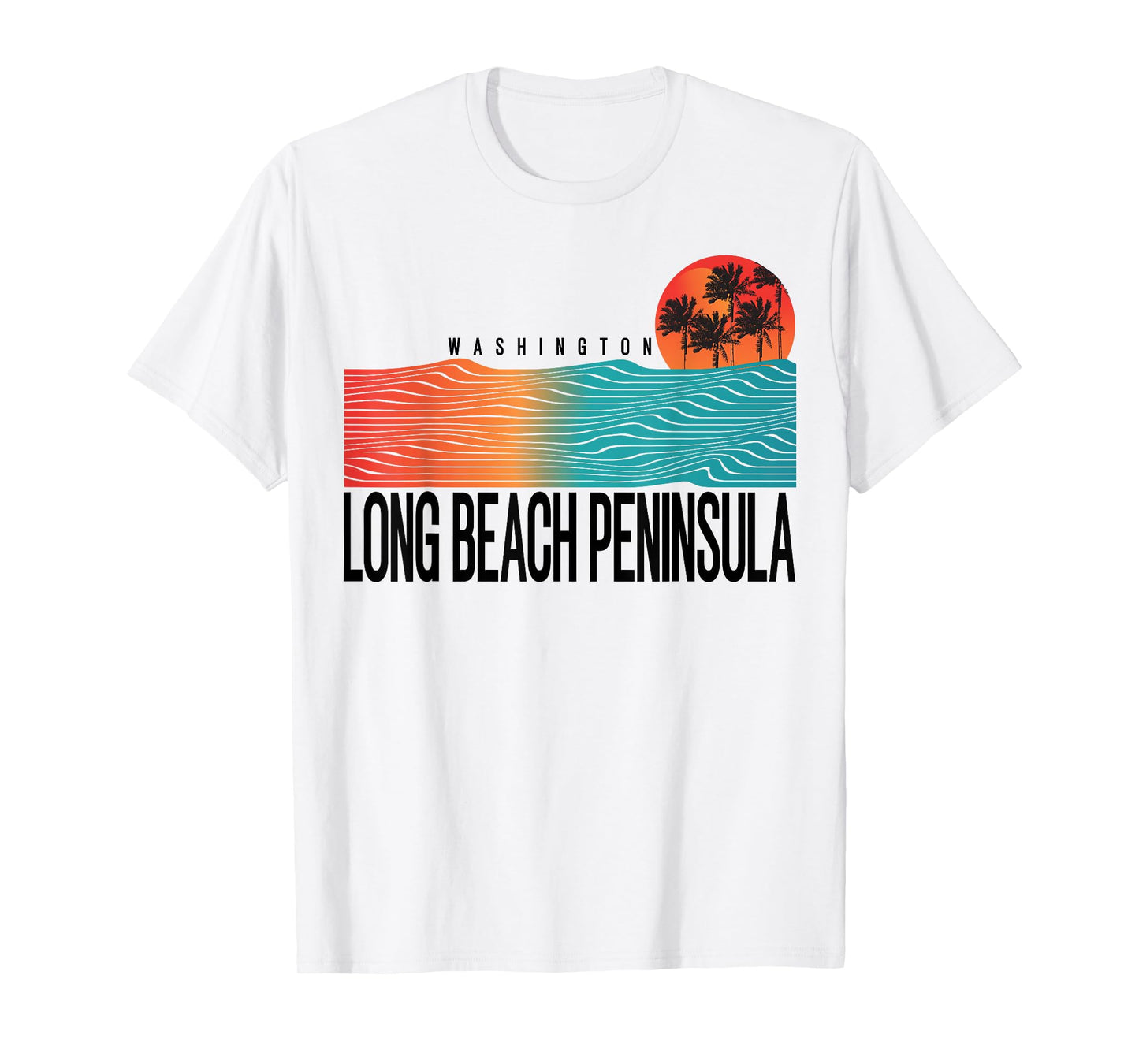 Washington Long Beach Peninsula Women Men Surfboarding T-Shirt
