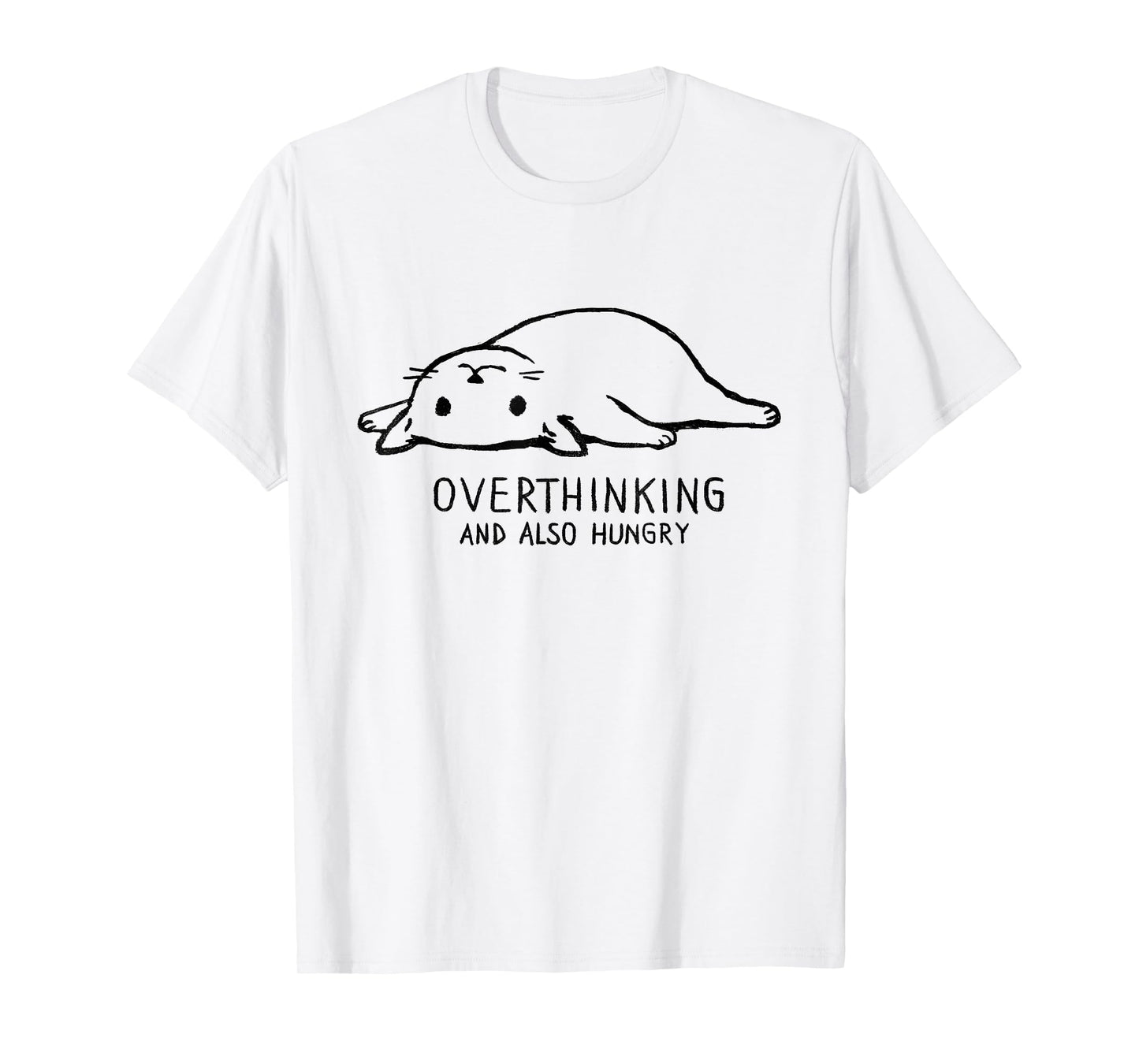 Threadless Fox Shiver Overthinking And Also Hungry Graphic T-Shirt