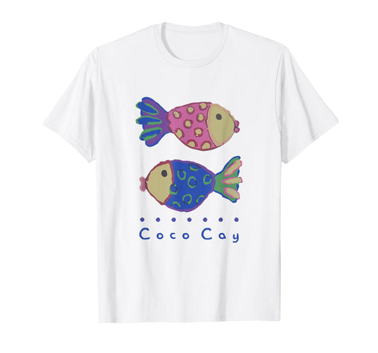 Coco Cay Bahamas Beach Fish Art Souvenirs T-Shirt