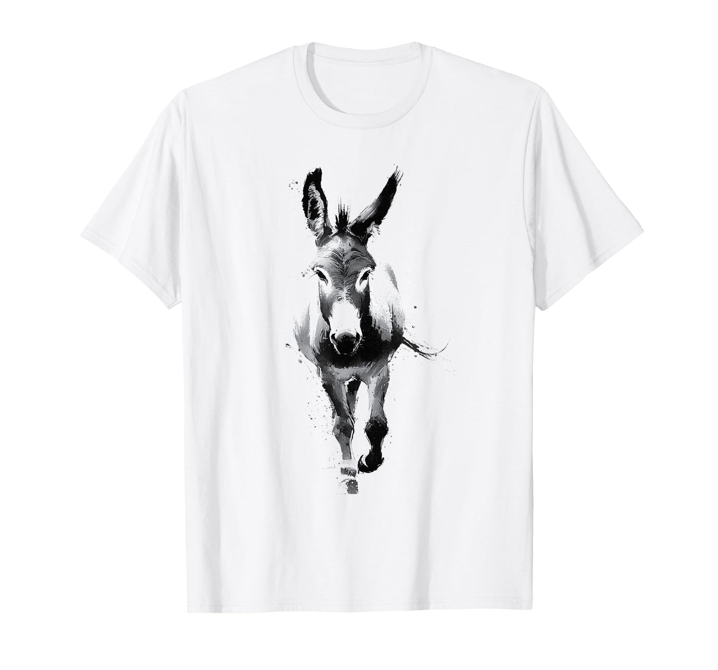 Donkey Sumi-e Art Calligraphy Brush Ink Minimalist Design T-Shirt