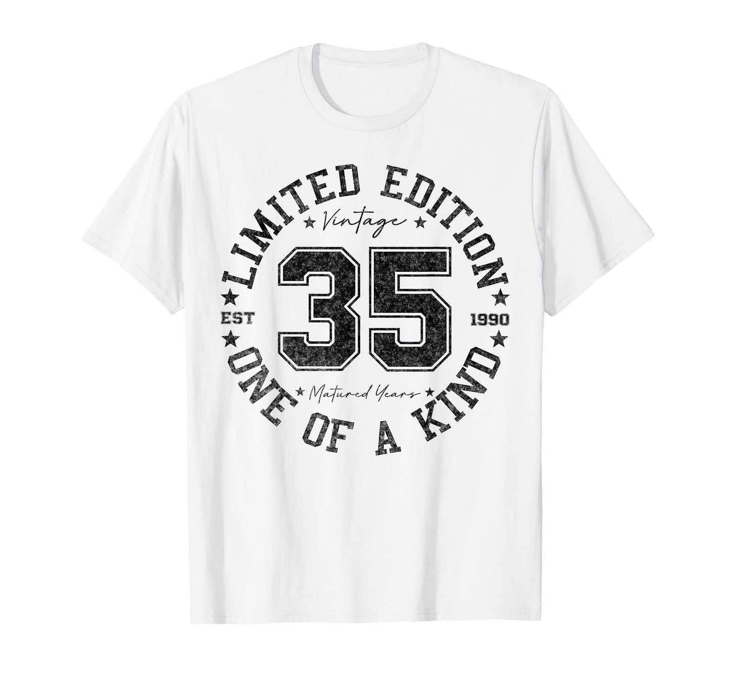 35 Year Old Gifts Vintage 1990 Limited Edition 35th Birthday T-Shirt