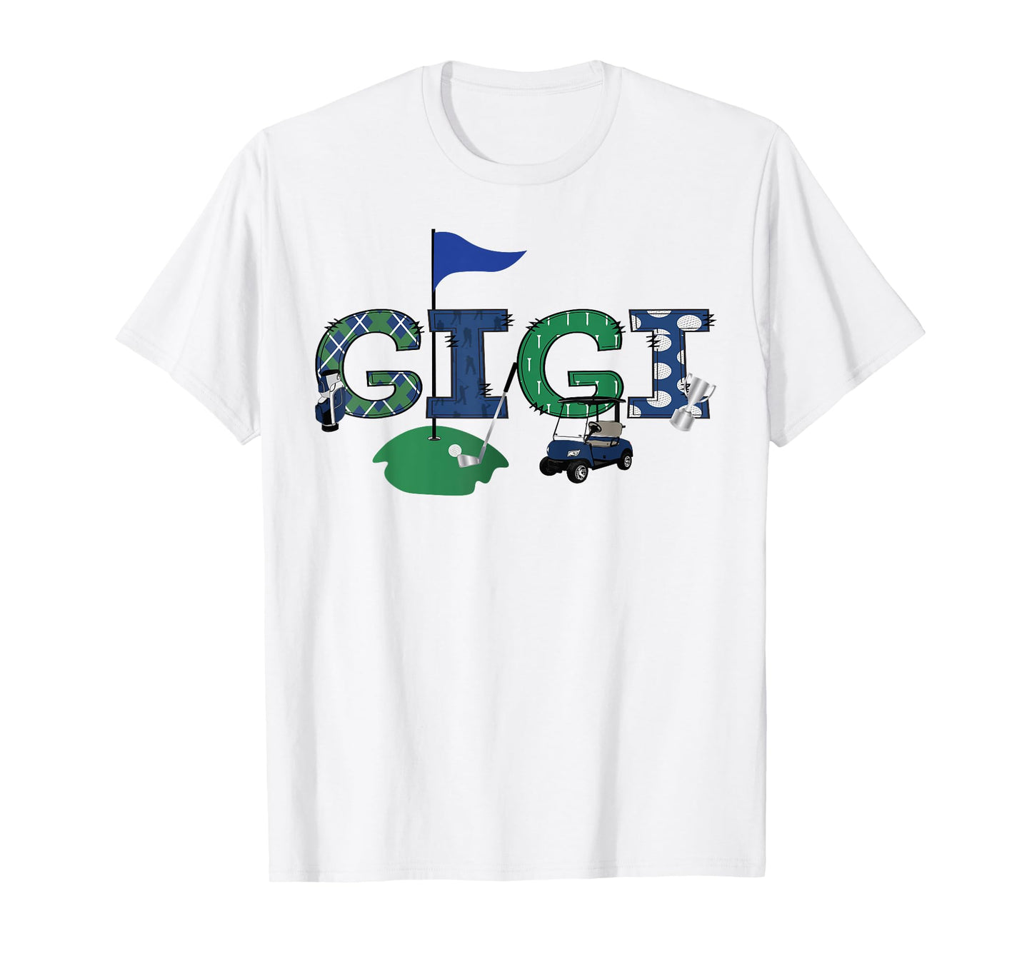 Golf Gigi Hole In One Golf First Birthday Boy Party T-Shirt