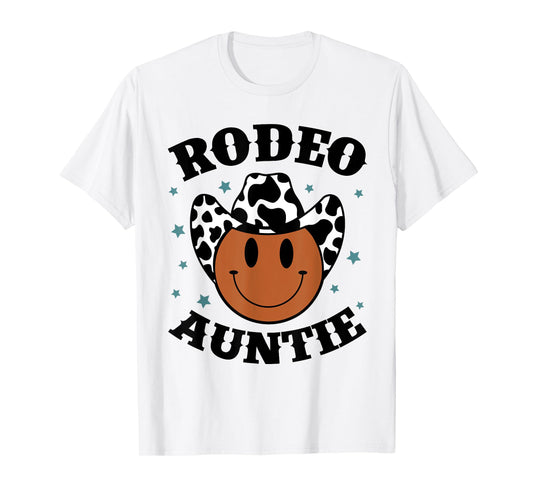 Rodeo Auntie Western Rodeo Cowboy Birthday Party Matching T-Shirt