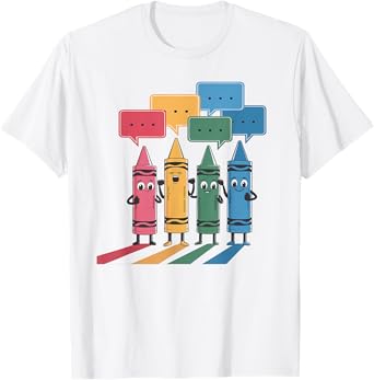 Crayon Mood Color Crayons Cute Friyay Teacher Life Costume T-Shirt