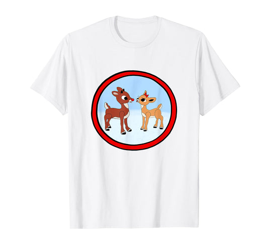 Rudolph And Clarice Christmas Kids Girls Tee Reindeer T-Shirt