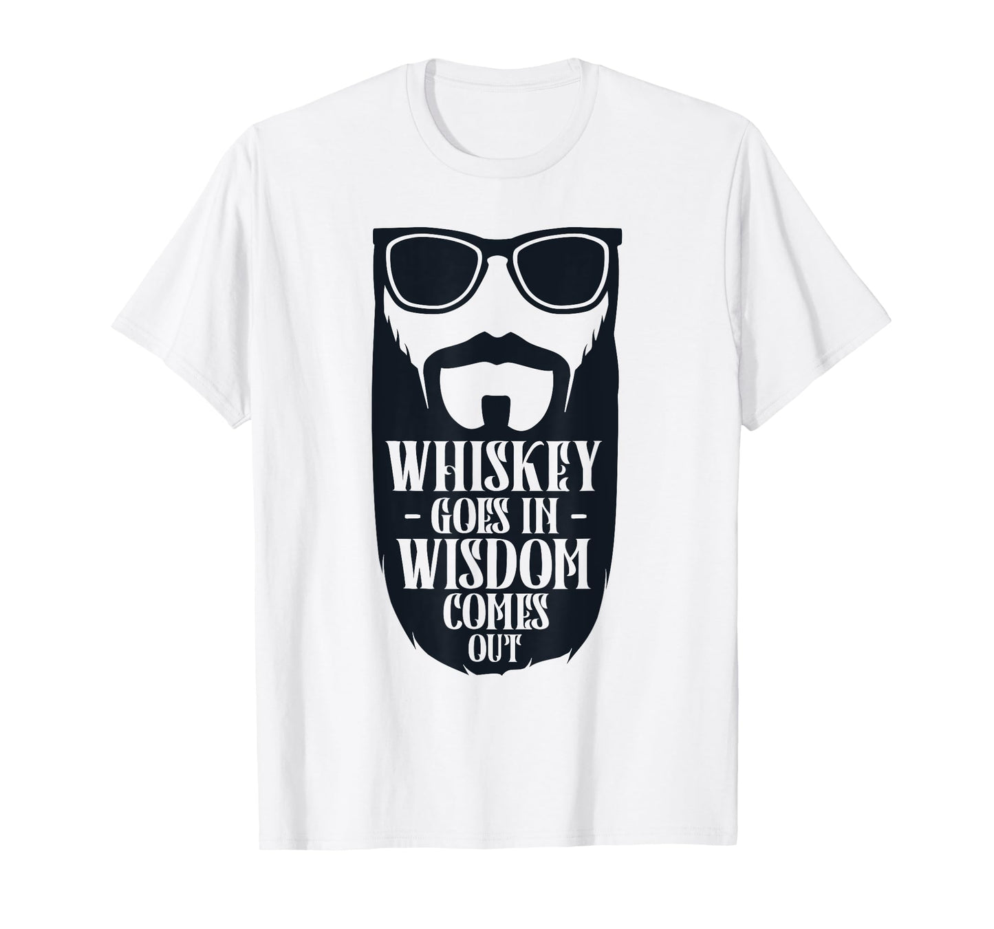 Whiskey Goes in Wisdom Comes Out | Vintage Whiskey Drinking T-Shirt