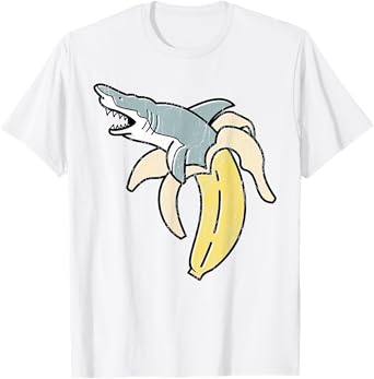 Cute Banana TShirts Shark Shirt Gift for Animal Lovers T-Shirt