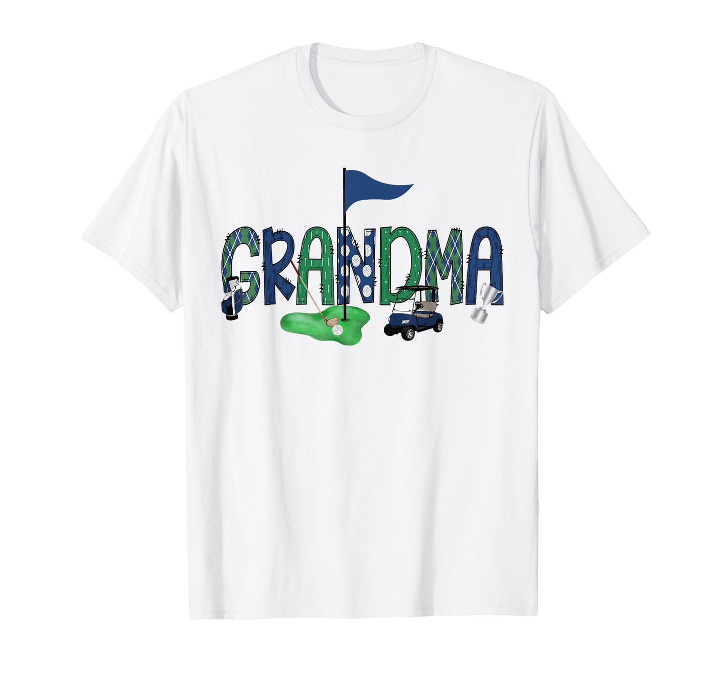 Grandma Of The Birthday Boy Hole in One Golf Sport Matching T-Shirt