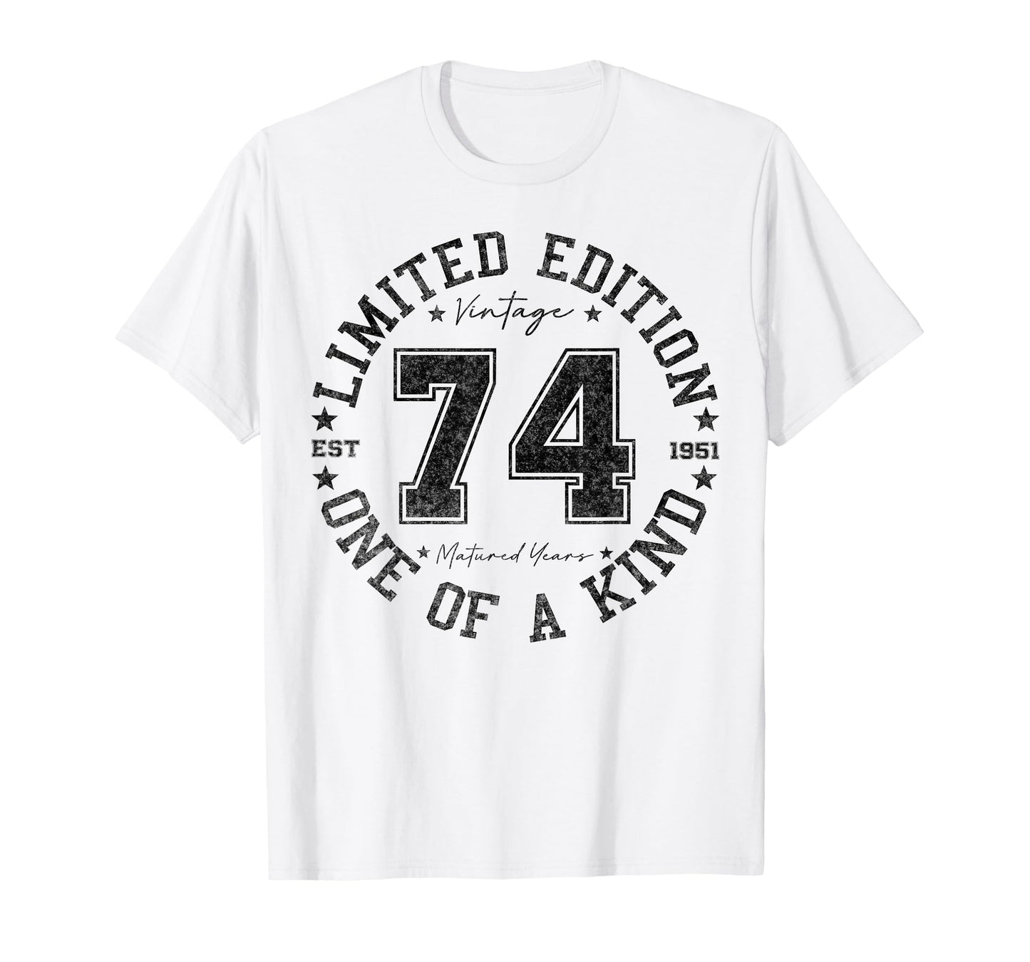 74 Year Old Gifts Vintage 1951 Limited Edition 74th Birthday T-Shirt