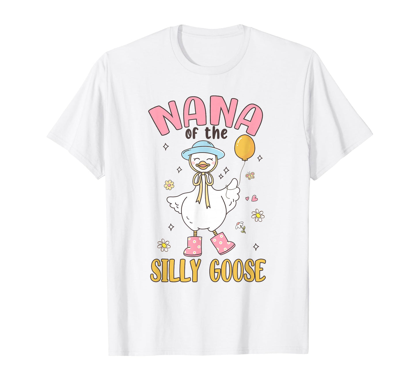Nana of The Silly Goose First Birthday Family Matching T-Shirt