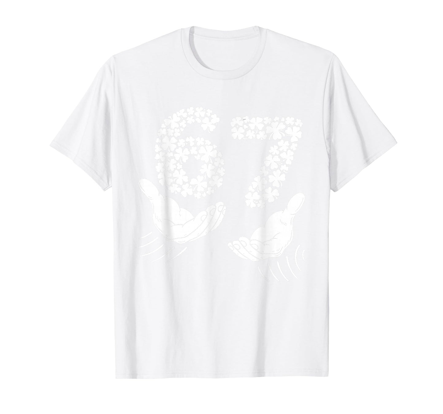 St Patricks Day Six Seven Bruh 6 7 Meme Boys Girls Teen Kids T-Shirt - T-Shirt | White