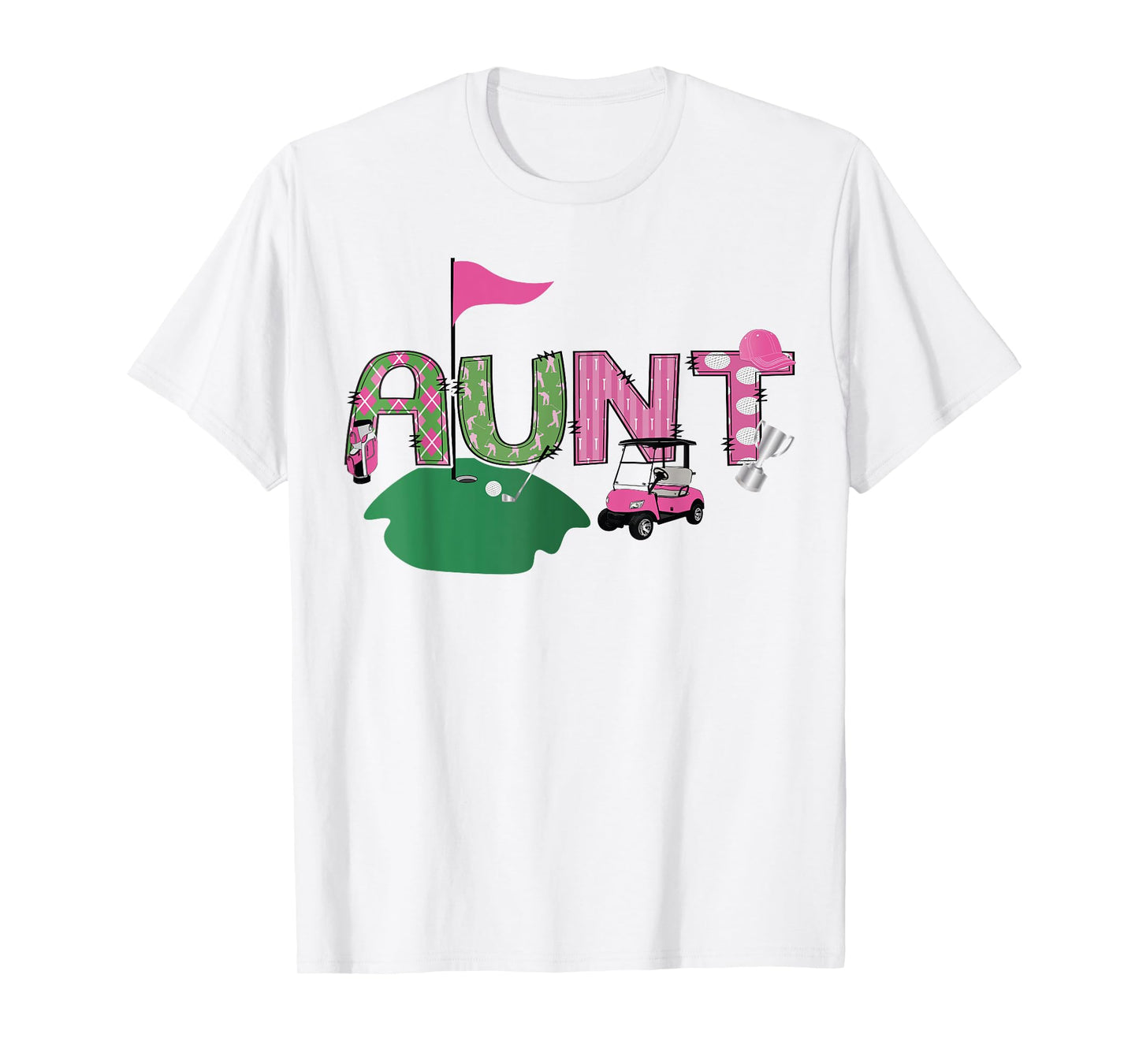 Golf Aunt Hole In One Golf 1St Birthday Party T-Shirt