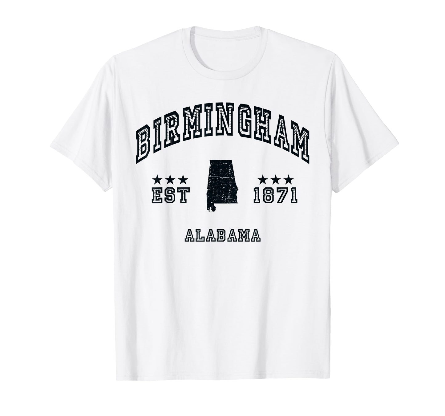 Retro Birmingham Alabama AL Souvenir Sport Throwback T-Shirt