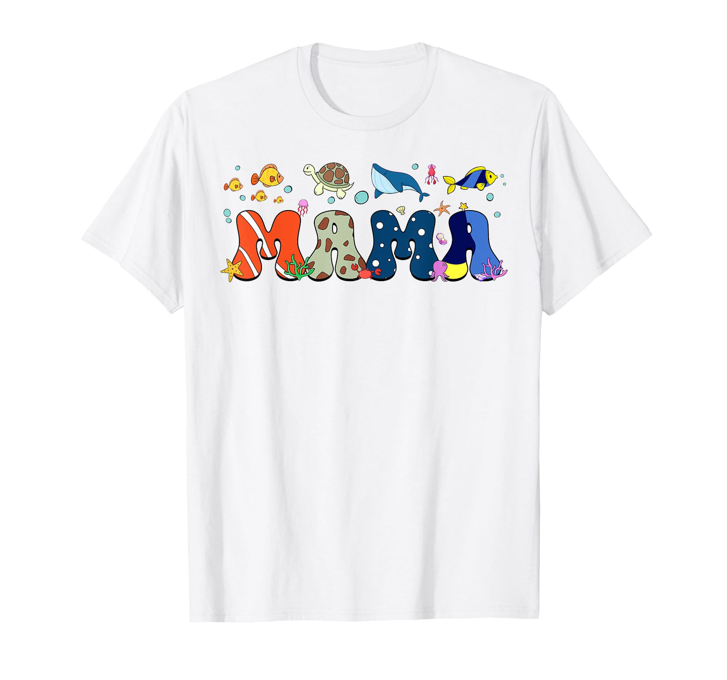 Mama Ocean Sea Animal Birthday Family Matching T-Shirt