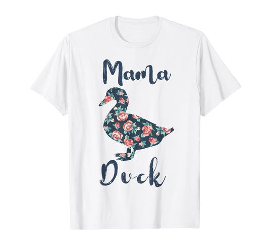 Mama Duck-Shirt Women Farm Mom Funny Mother Day Gift T-Shirt