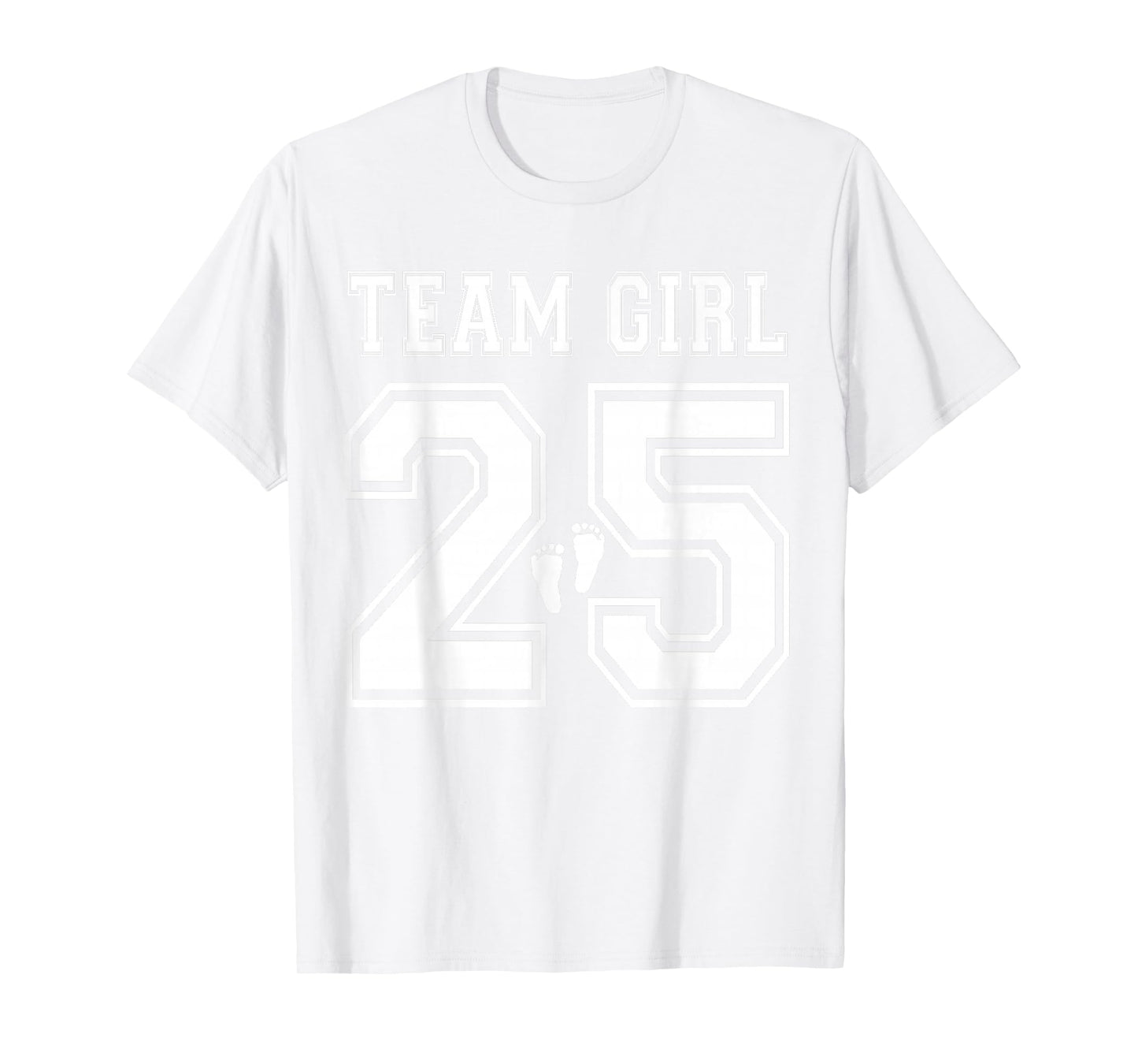 Team Girl 2025 Gender Reveal Girl Baby Shower Adoption T-Shirt